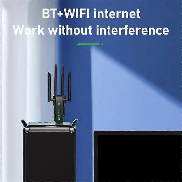 USB nettverkskort datamaskin 2.4G 5GHZ trådløs WiFi-mottaker