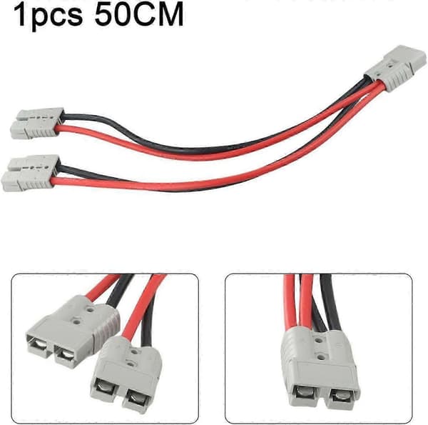 Batteristik 120A Hurtig Afbryderkabel Til Anderson Stik Til Dobbelt Y-adapter 50 cm