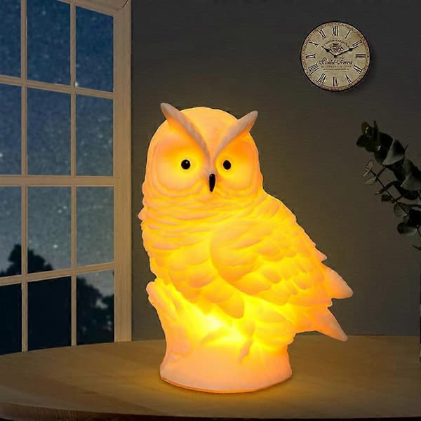 Sød Kat Ugle Lampe Cool Æstetisk Natlampe