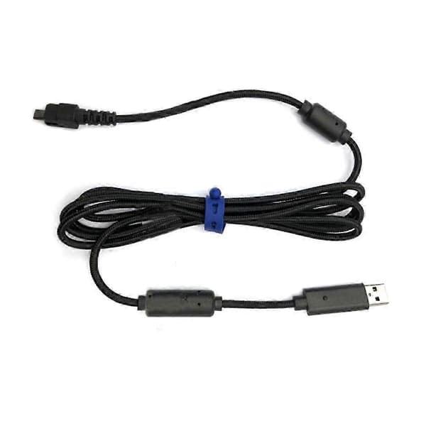 2m nylonflettet USB-kabel til RAIJU Gaming Controller, højhastigheds USB-erstatningskabel Sort SZRH A-M 5 5