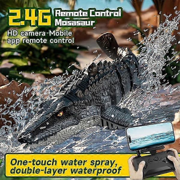 4DRC 4D-S11 2.4G RC Mosasaur Vandstrålebåd med kamera og 1 batteri MultiColor
