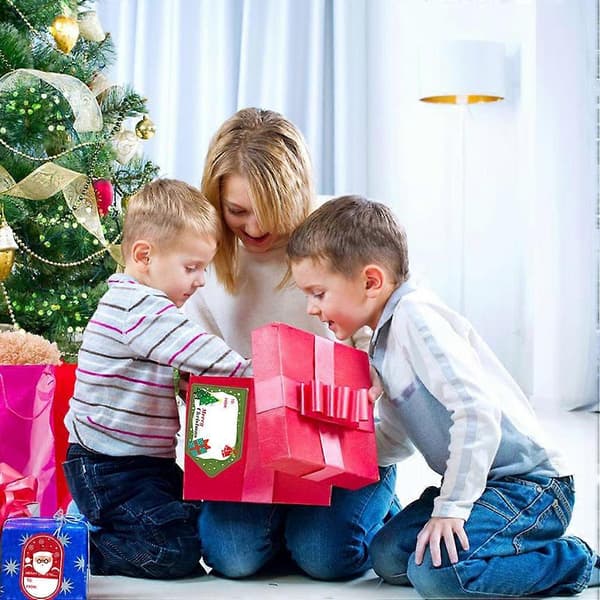 Julklappsetikett för dekoration 12 ark självhäftande förpackning