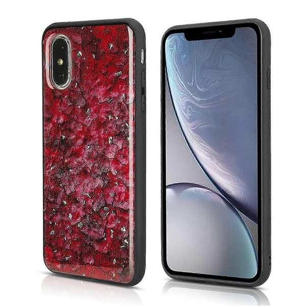Rødt dobbeltlags TPU-deksel til iPhone X XS Full dekning Fallbeskyttelse