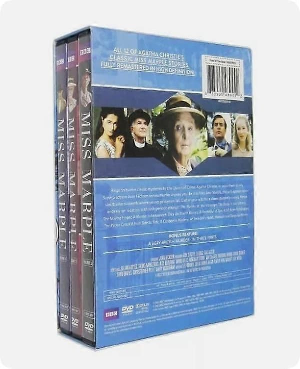 Miss Marple: Den komplette samling sæson 1-3 (DVD, 2015, 9-disc boks sæt) engelsk version
