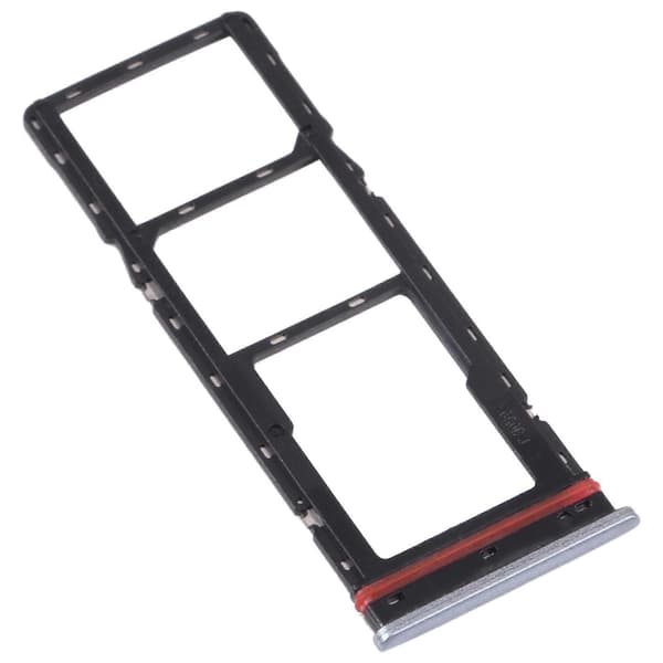SIM + Micro SD-kortfack för Tecno Spark 7P KF7J Silver