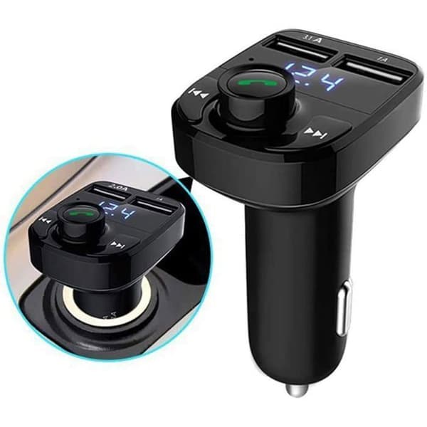 Bluetooth FM-lähetin, langaton Bluetooth-vastaanotin, MP3-soitin 5V/2.4