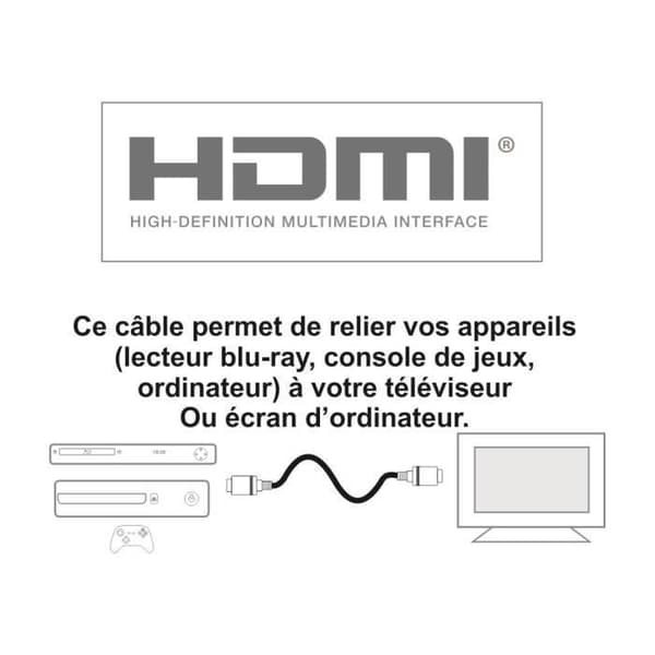 HDMI 2.0 Höghastighetskabel 5m Full HDTV 4K - 10 års garanti
