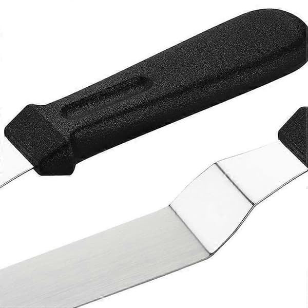 Metalltårtspatel med vinklat blad