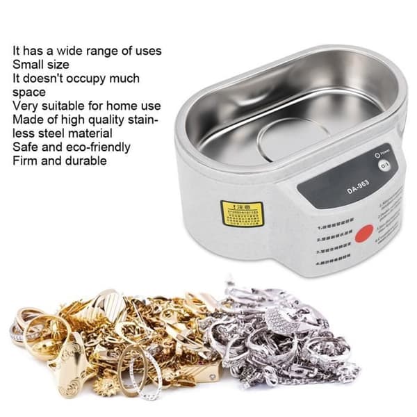 SURENHAP Ultralydsrenser - Mini Hygiejneapparat til Gebis - Hvid - 220V