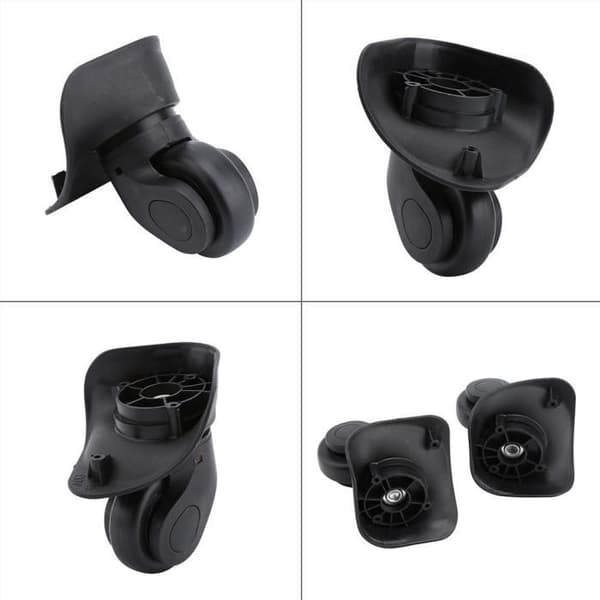 Bagagereparationstilbehør - Hjul - 2 stk. - Universal - Sort PVC - 10.8x10.3cm