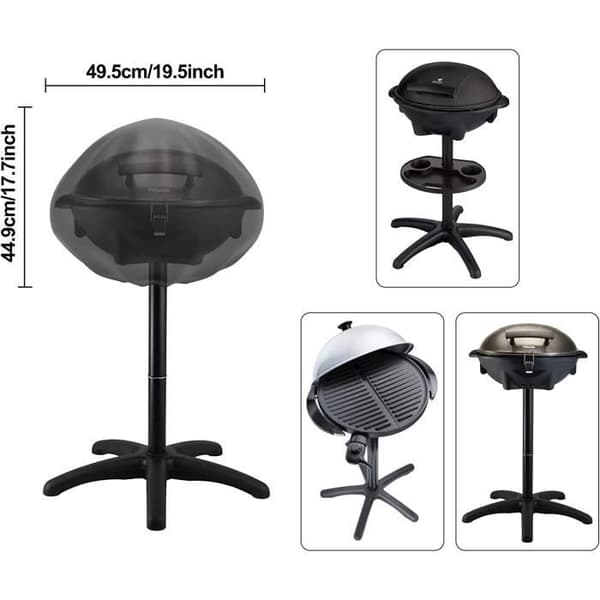 Grillovertræk - ZGEER - Egnet til SYCK-G045 - Polyvinylchlorid - Sort - Sammenklappeligt
