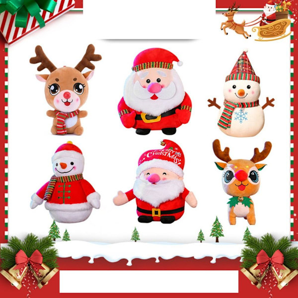 Jultomte Älg Mormor Plyschleksaker SNÖGUbbe SNÖGUbbe Snowman Snowman