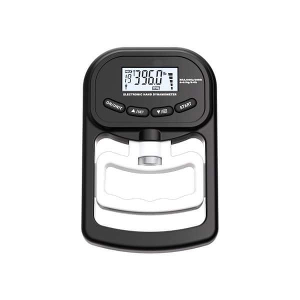 180 kg Genopladelig Elektronisk Hånddynamometer Grebsstyrketester Hvid+Sort White+Black 404