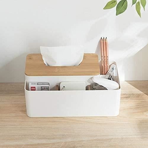Tissueske - ZGEER - Gummitre - Multifunksjonell - 26x15x9,5 cm