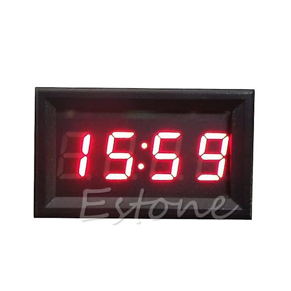 12v/24v Auto Dashboard Digtal Led Ur Ur Bildekoration 24-timers bilur