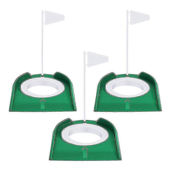 3 kpl golfputtausholvin tarvikkeita ja puttereita