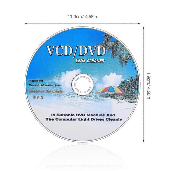 CD DVD VCD afspiller rengøringssæt med holdbart PC PP materiale