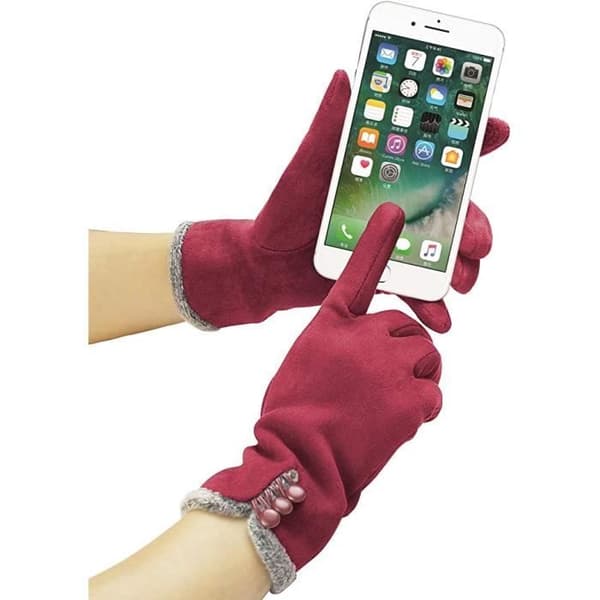 Handsker - ZGEER - Vinter - Touchscreen-kompatibel - One Size - Rød