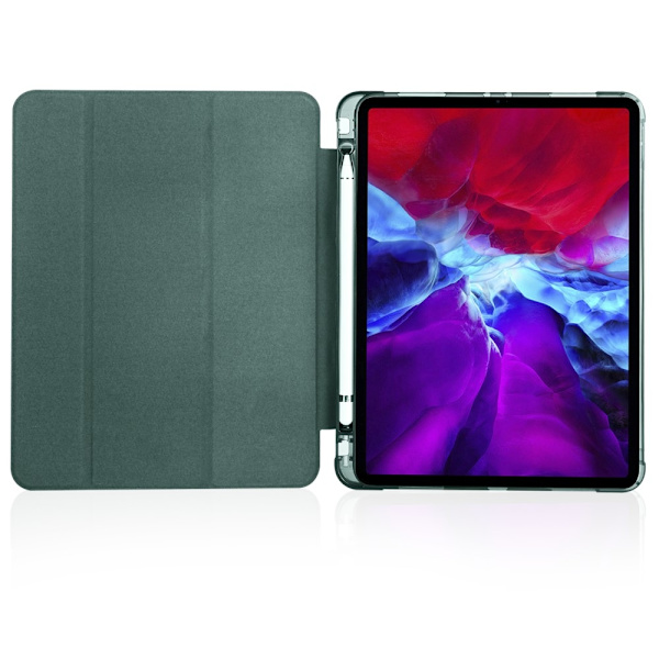 iPad Pro 12.9 -kotelo, kolmiosainen, kynäteline, tummanvihreä 280