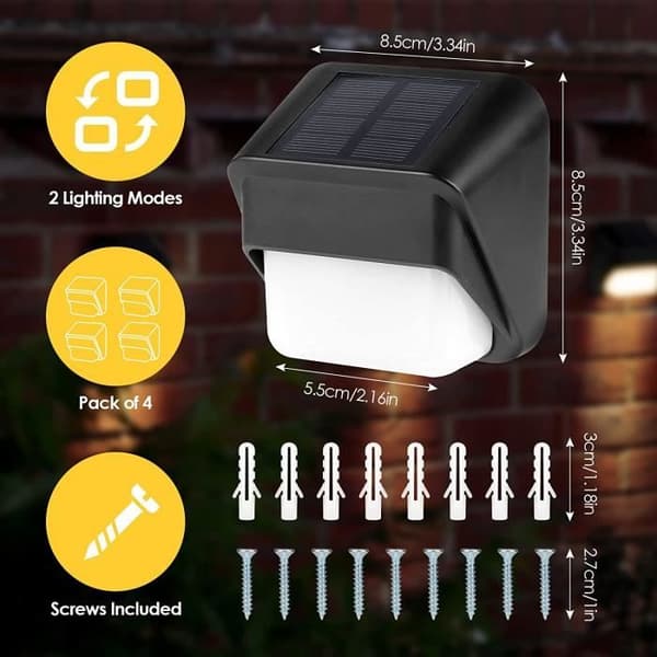 Solcellslampa - AMOUNE - 4-pack - LED - IP65 - Varmvit