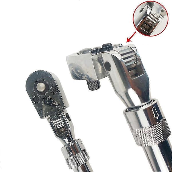 1/4 72T Kulstofstål Udtrækkelig Skraldenøgle Auto Quick Release Skruenøgle Multi