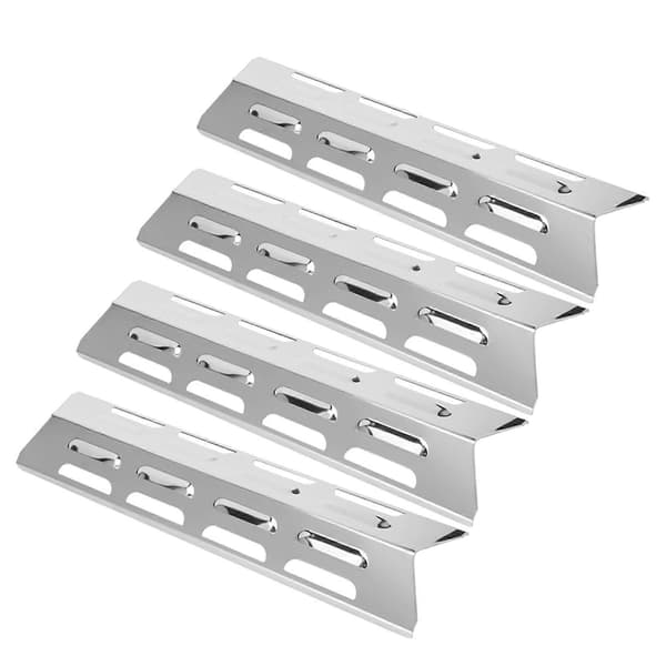 4 stk. varmepladeskjold i rustfrit stål til grill, nem installation