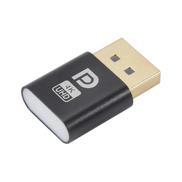 4K Displayport Dummy Plug DP virtuell skjermadapter EDID hodeløs spøkelsesemulator for PC-grafikk V