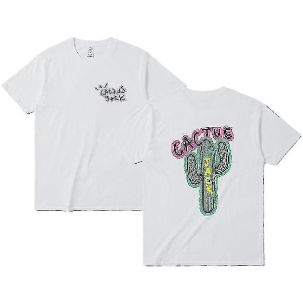 Travis Scott Cactus Jack Neon Cactus Oversized lyhythihainen T-paita
