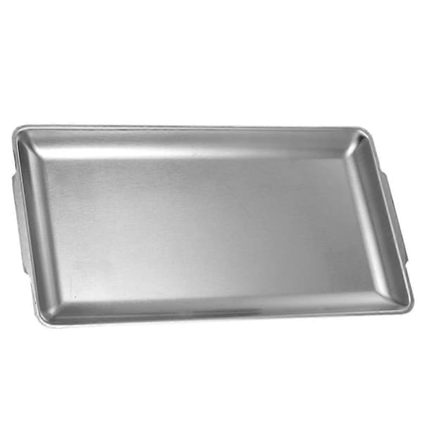 Silver Rostfri Stål Grillplatta för Matlagning 1 st Fat