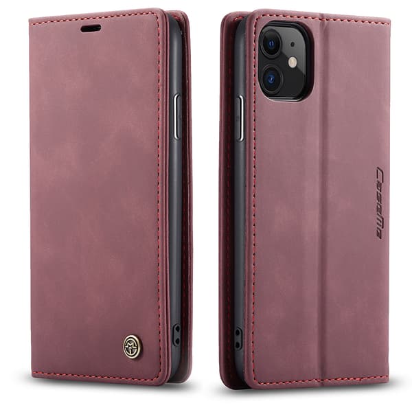 CaseMe wallet etui, iPhone 11, bordeaux