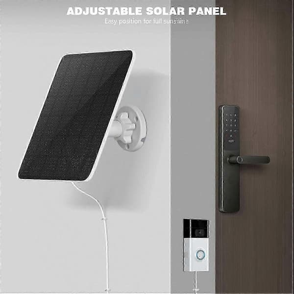 Solcellepanel for Ring dørklokke, 5W solcellepanel
