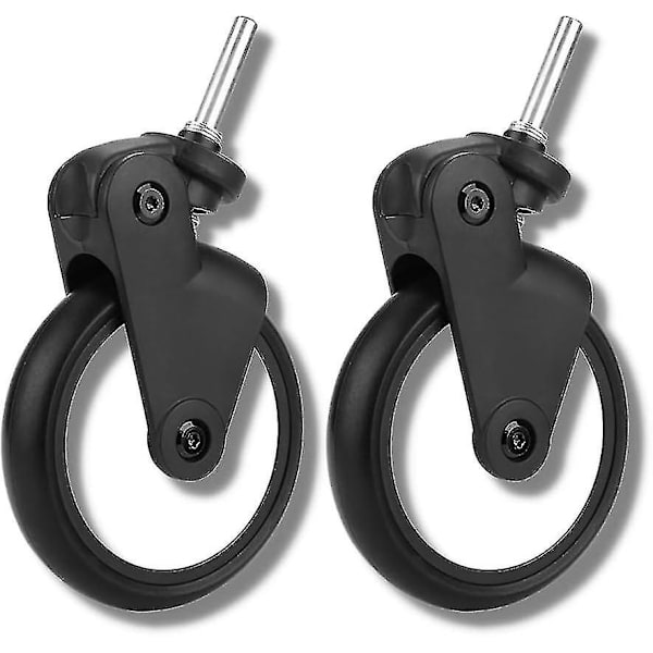 Barnevogn Hjul, Babyzen Yoyo Gummi Fronthjul, Barnevogn Tilbehør for Yoya Vovo, Barnevogn med Verktøy (1 Par Front)