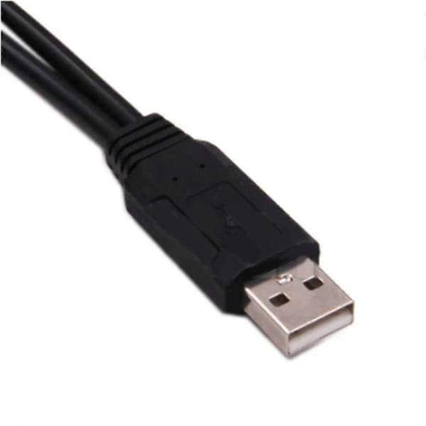 USB 2.0 Han til To USB Hun Splitter 2 Port USB Hub Datakabel Adapter 2pc