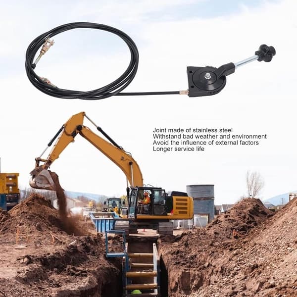 Excavator Gas Cable, 3.5-meter Throttle Cable, Excavator Manual Throttle Cable