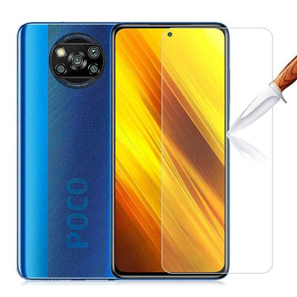 2-PACK Xiaomi Poco X3 NFC Härdat Glas 0.26mm 2.5D 9H Transparent Transparent