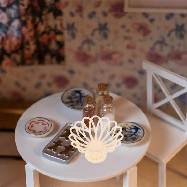 Miniatyr Dockhus Tillbehör Mikro Fruktskål för Snackvisning