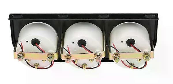 Trippel elektronisk trykkmålersett 52mm