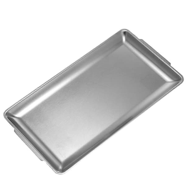 Silver Rostfri Stål Grillplatta för Matlagning 1 st Fat