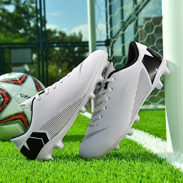 Fotbollsskor Kompatibla med Män/Kvinnor/Stora Pojkar Inomhus/Utomhus AG/FG Vit 41 41 White