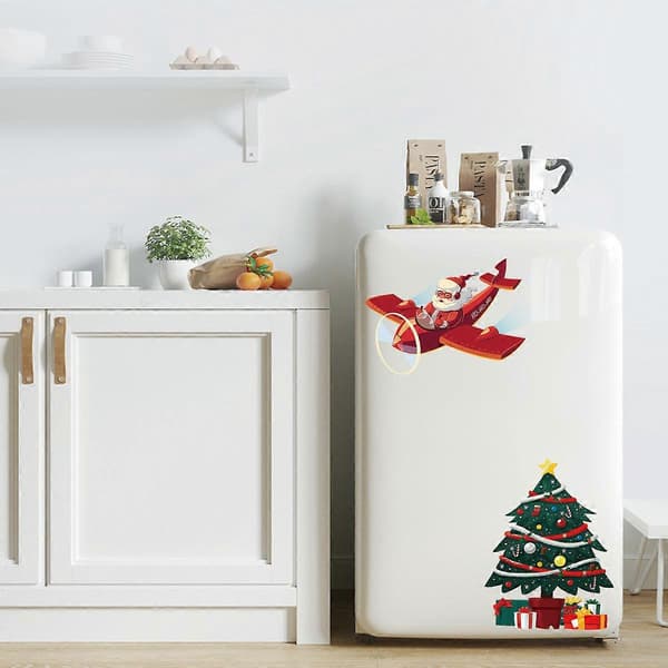 Jul 3D Klistremerker Veggdekorasjon Julepynt