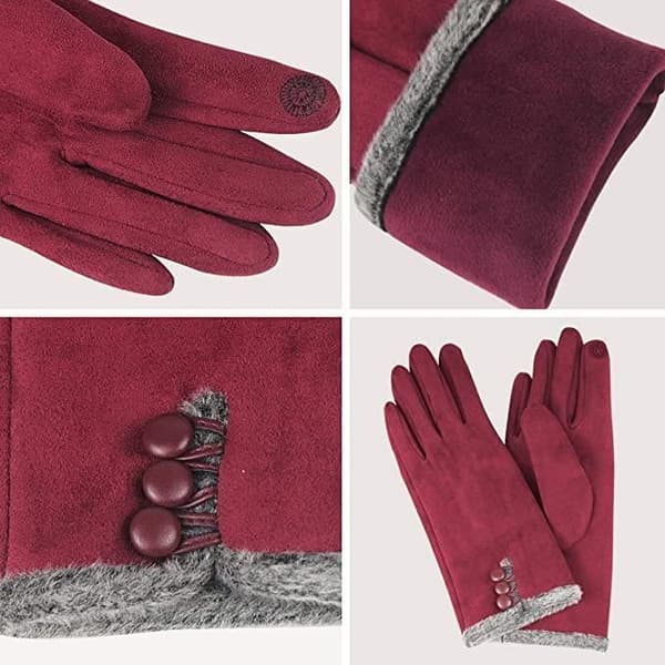 Handsker - ZGEER - Vinter - Touchscreen-kompatibel - One Size - Rød