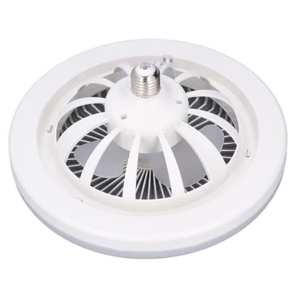 Light-Fdit LED Ventilatorlampe, E27 30W Loftventilatorlampe, Justerbar og Lydløs LED Ventilatorlampe til Soveværelse