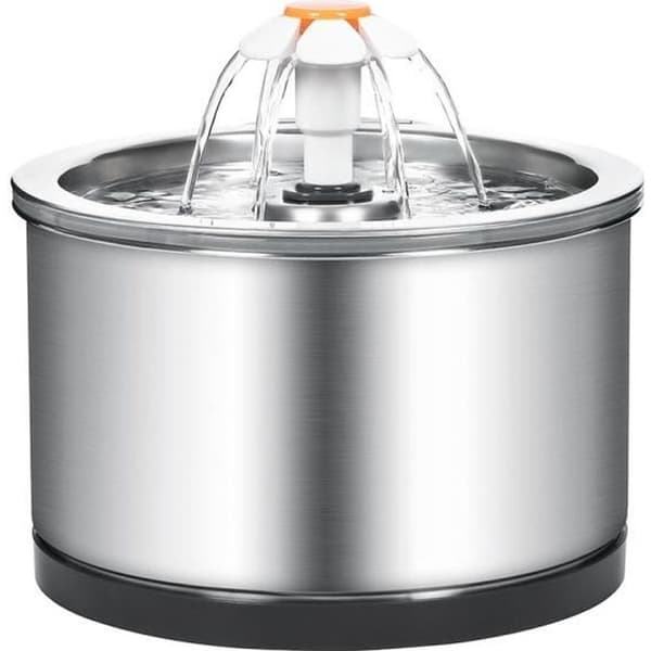 Vannfontene - WASDK - 2,5L - Rustfritt stål - Stillegående med LED
