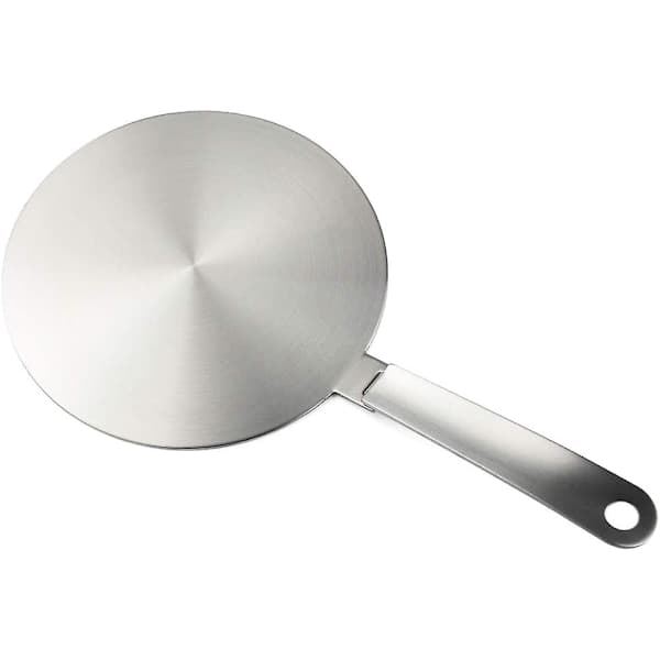 Induction Adapter, Induction Hob Conversion Plate, Heat Diffuser Plate with Detachable Handle and Base 20 cm