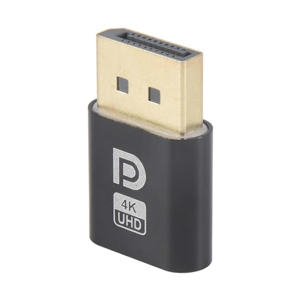 4K Displayport Dummy Plug DP virtuell skjermadapter EDID hodeløs spøkelsesemulator for PC-grafikk V