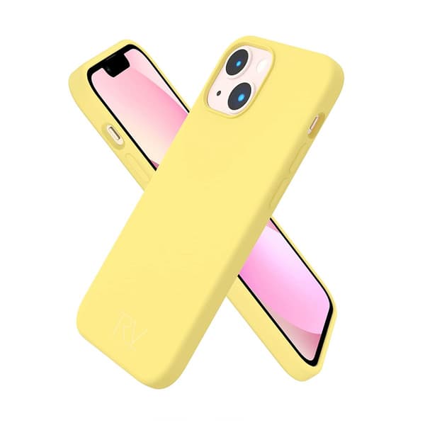 iPhone 14 Silicone Case Rvelon - Yellow Gul yellow