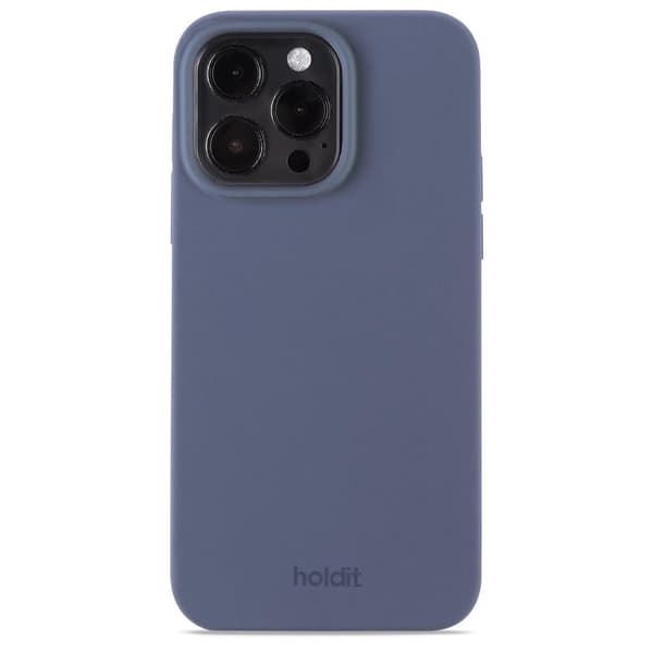 holdit iPhone 15 Pro Max Mobilcover Silikone Pacific Blue Blå Silikon