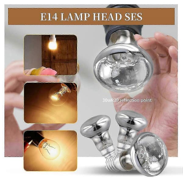 Lavalampe E14 R39 30W Spotlight Reflektor Spot Pærer 5 Stk.