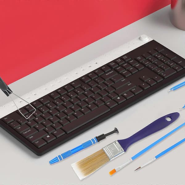 Keycap Puller Mekanisk Tastatur Rengjøringssett for 1 sett Datamaskinbørste