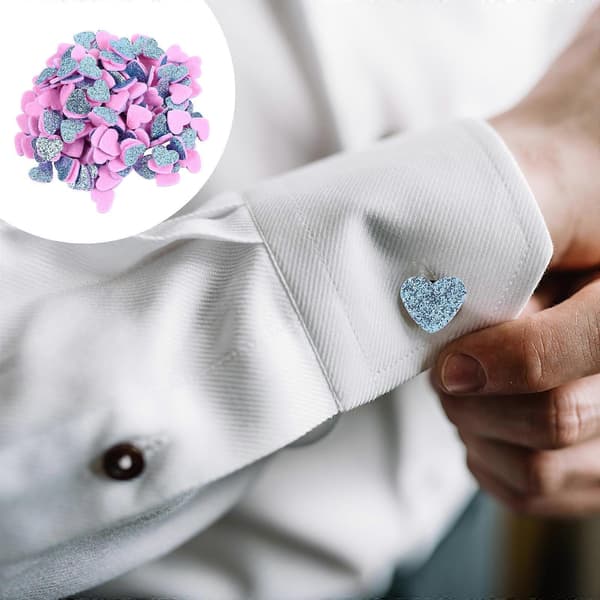 Blå Glitter Pailletmærker til DIY Smykkefremstilling 200 stk